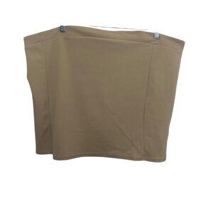 PrettyLittleThing Plus Stone Crepe Bandeau Top Strapless Size 24 New Stretch Fit